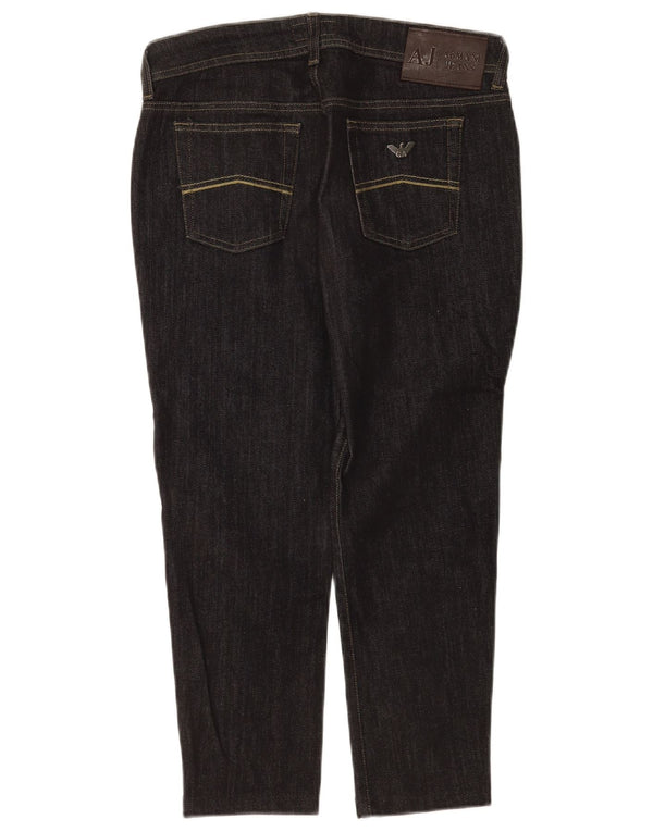 Calça jeans feminina Armani W29 L23 algodão preto