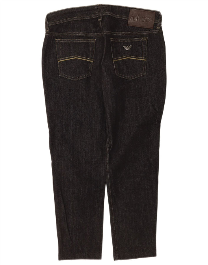 Calça jeans feminina Armani W29 L23 algodão preto