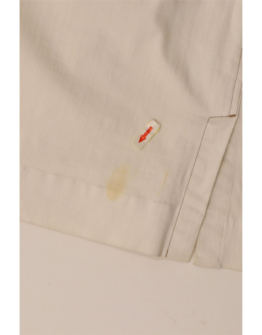 MARLBORO CLASSICS Mini saia feminina de cintura alta UE 50 3XL W36 algodão branco