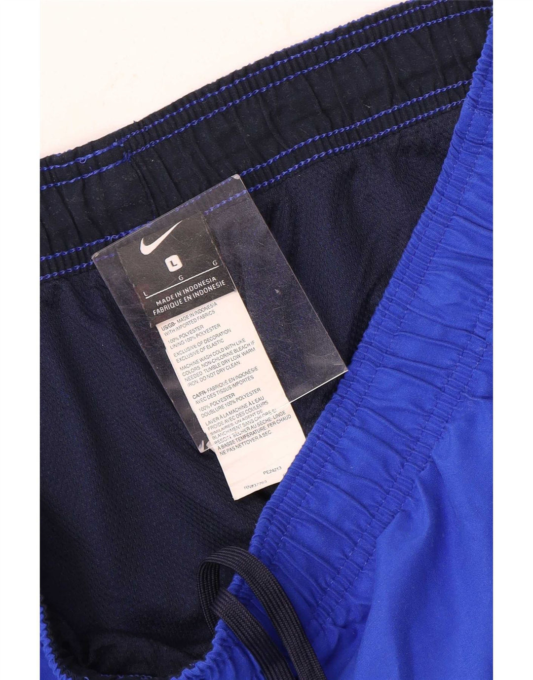Shorts esportivos masculinos Nike grande poliéster azul