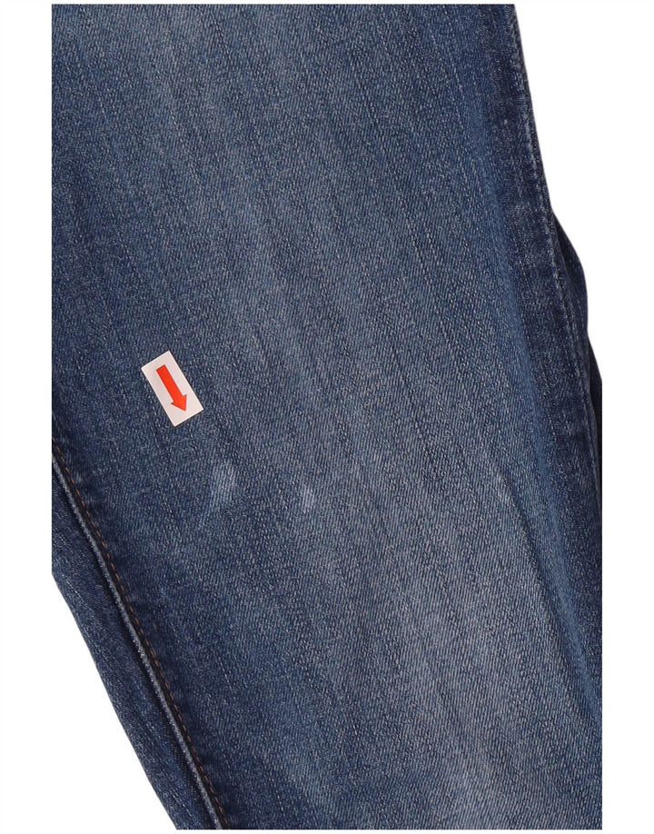 TOMMY HILFIGER Meninas Jeans Skinny 7-8 Anos W24 L23 Azul Algodão