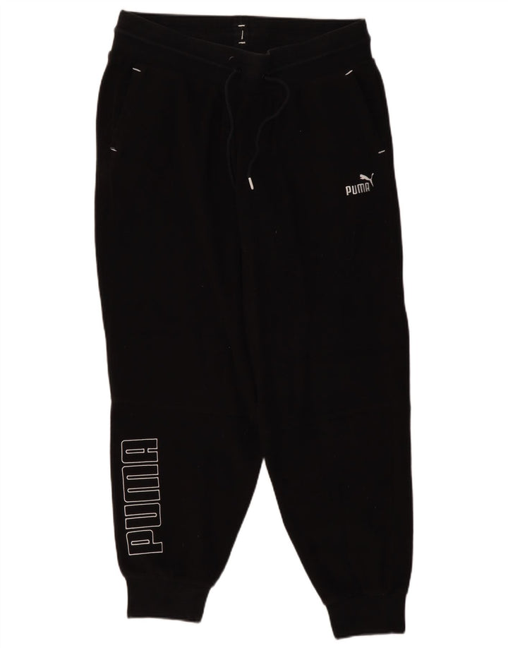 Puma feminino gráfico agasalho calças joggers XL preto poliéster Halloween