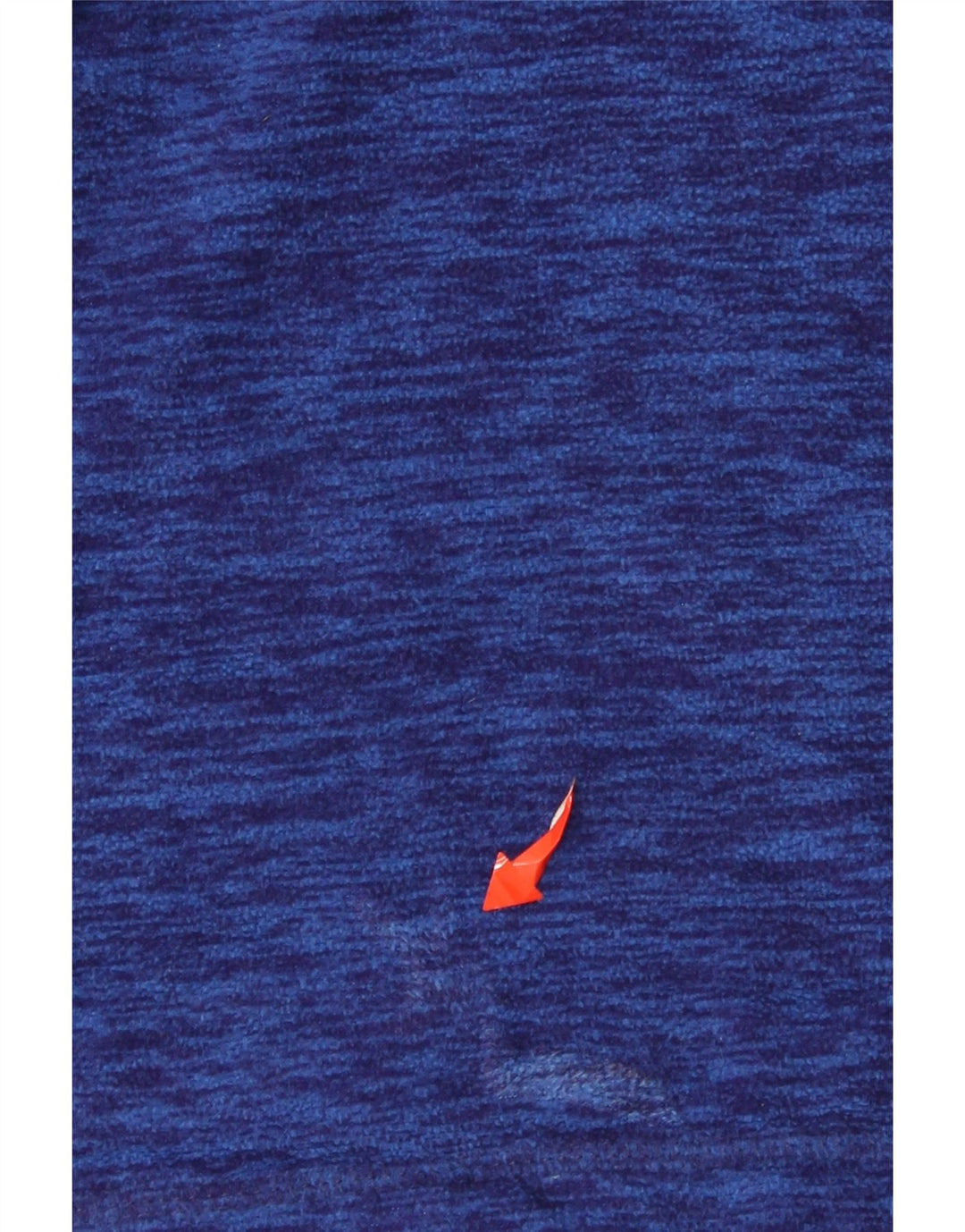 Eddie Bauer Suéter masculino de lã com zíper e gola grande poliéster manchado azul