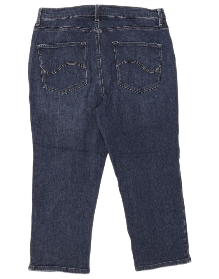 Jeans LEE feminino Platinum Label Capri W34 L21 azul marinho