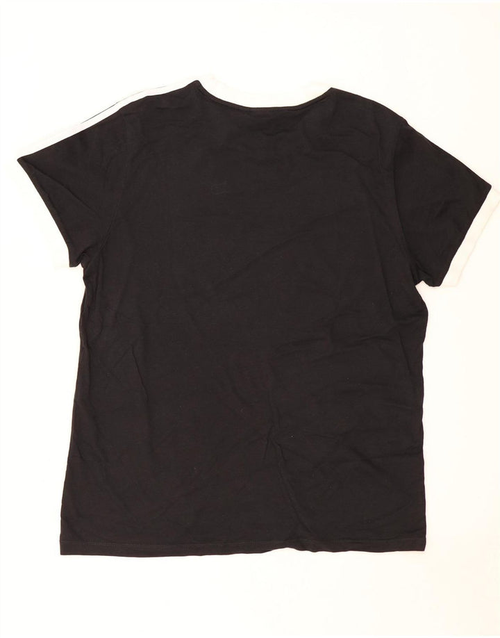 Adidas Mens Camiseta Top Grande Preto