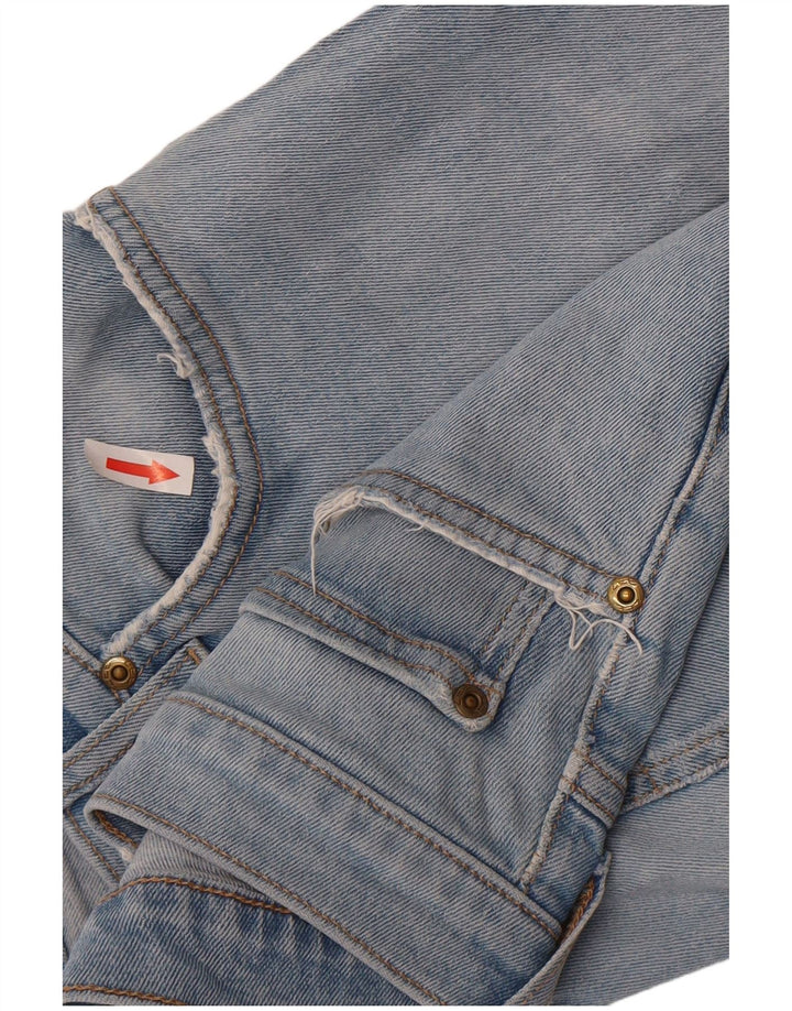 Lee Mens Rider Slim Jeans W34 L32 Azul Algodão