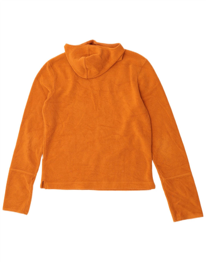 Jumper de lã com capuz feminino Jigsaw UK 14 médio laranja