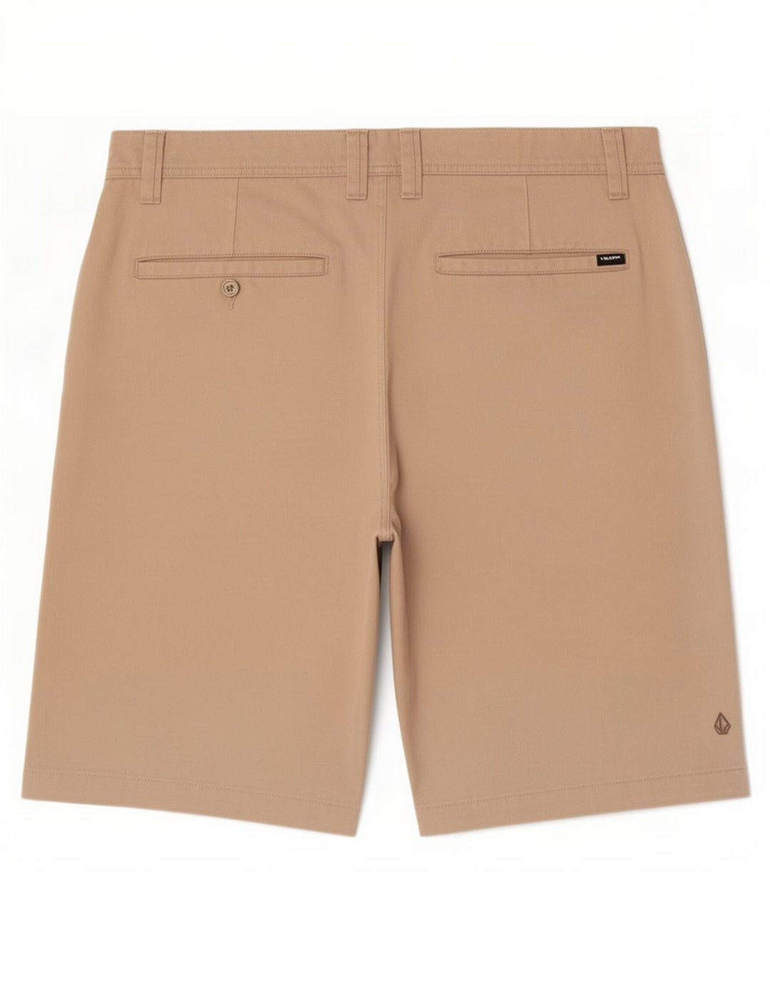 Volcom Mens Chino Shorts Grande W36 Poliéster Bege