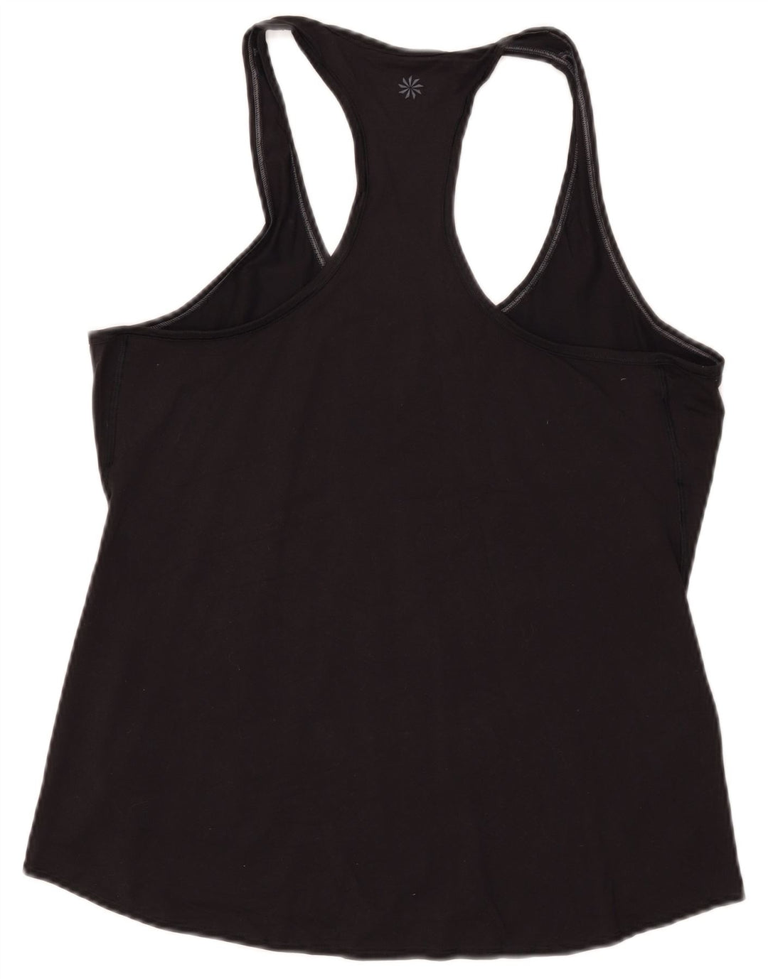 Colete feminino ATHLETA UK 14 grande poliéster preto