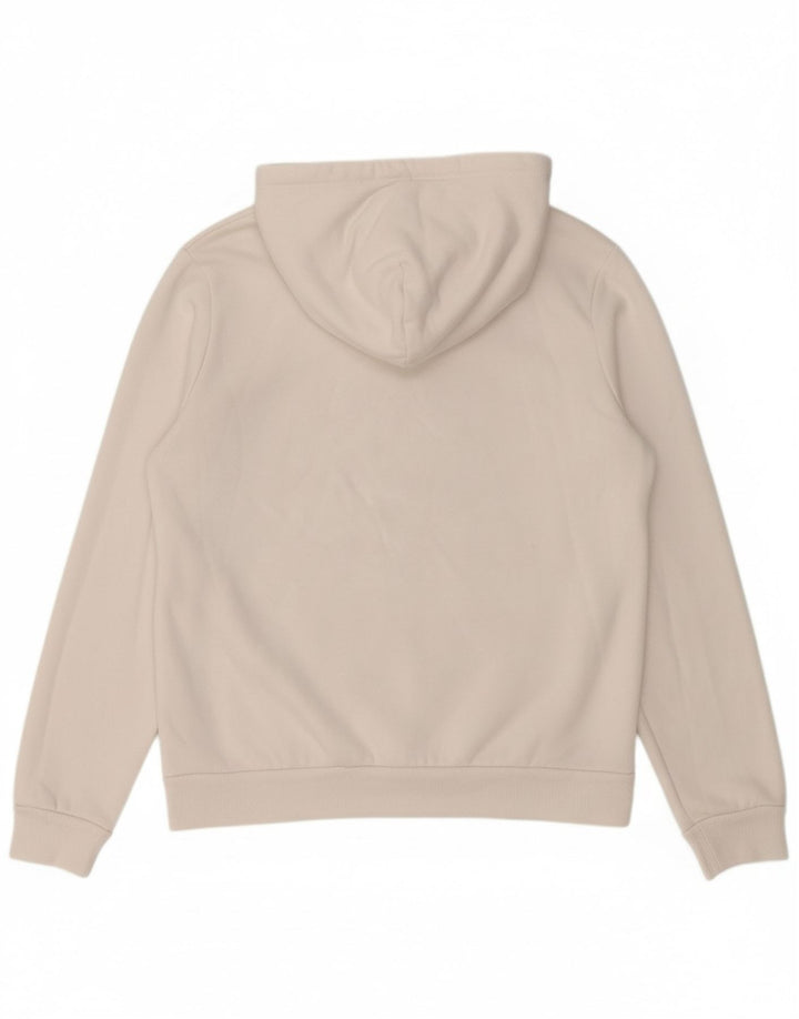 PUMA Womens Hoodie Jumper UK 14 Médio Algodão Branco