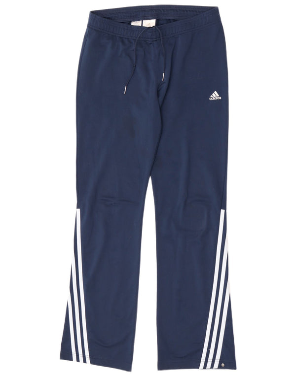 Calça de treino feminina Adidas UK 12 poliéster azul médio