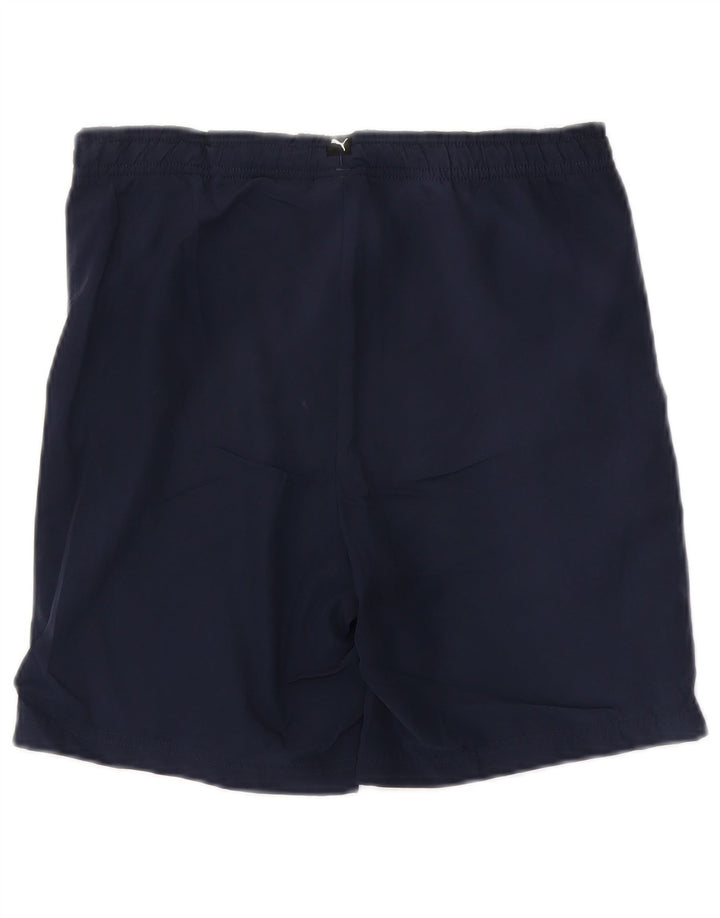 Calções desportivos Puma Boys Graphic 13-14 anos azul marinho poliéster