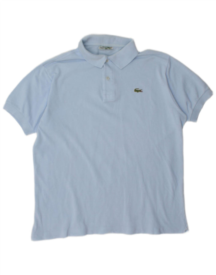 Camisa polo masculina Lacoste grande algodão azul