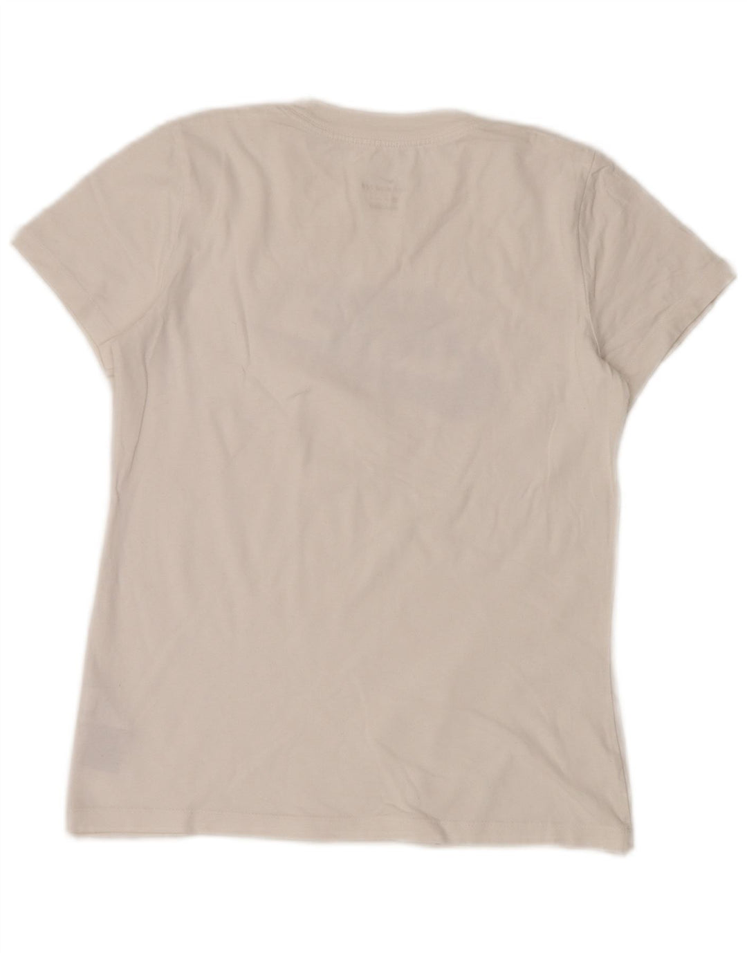 Camiseta feminina gráfica NIKE UK 6 XS algodão branco