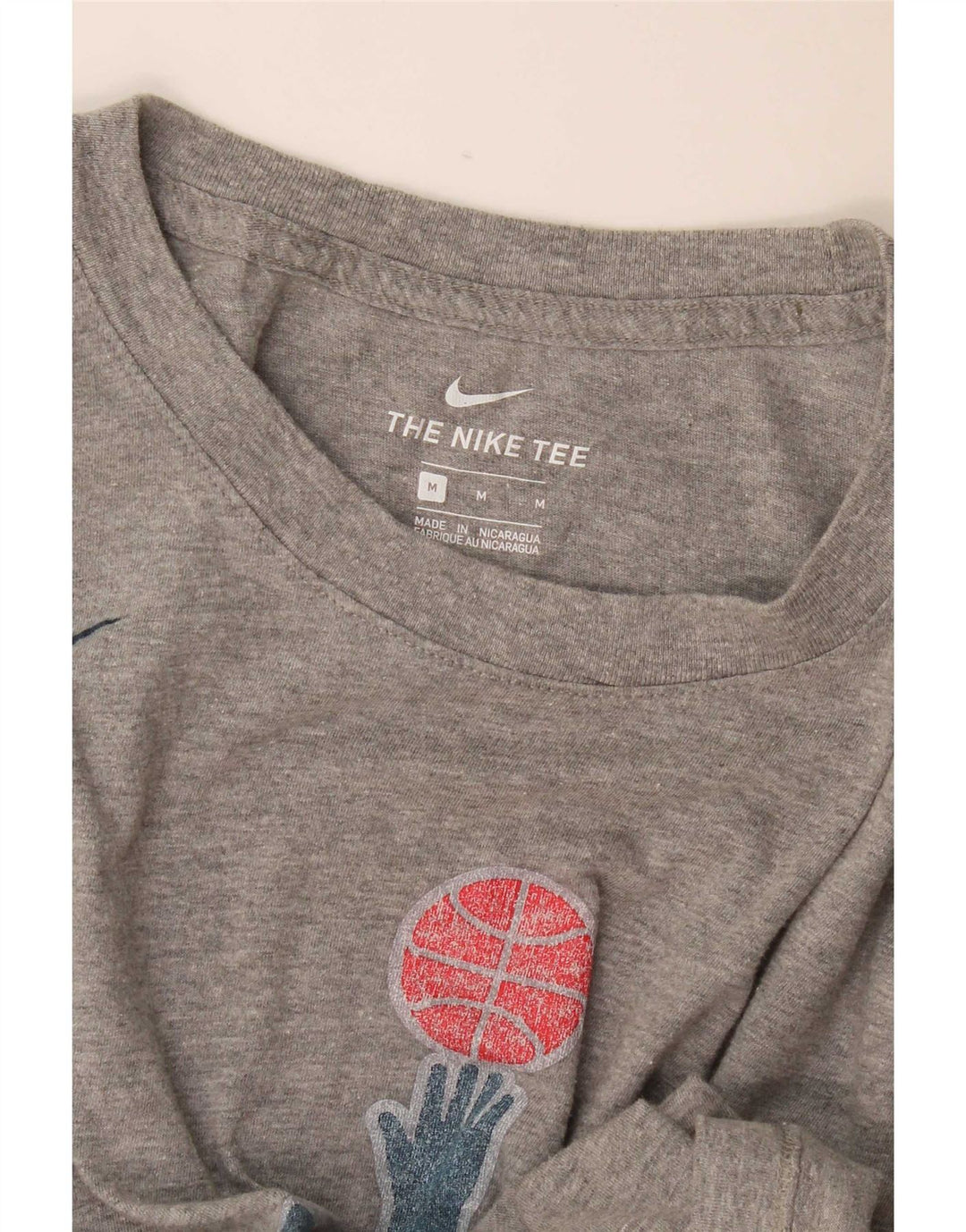 Camiseta Nike Masculina Washington Wizards Graphic Top Cinza Médio