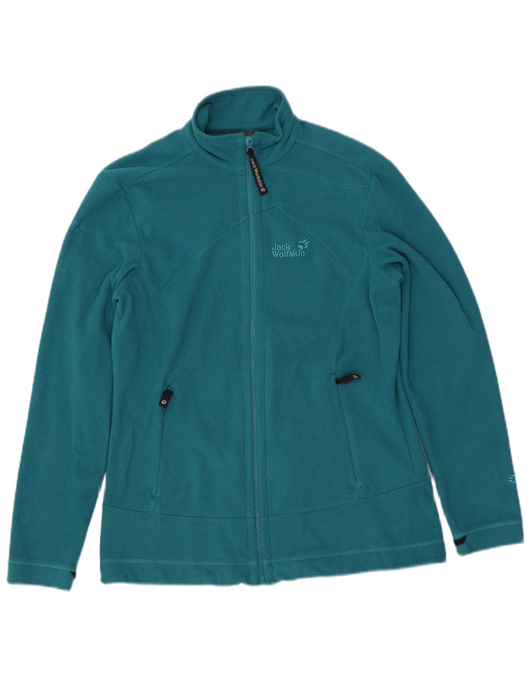 Jaqueta de lã feminina JACK WOLFSKIN Reino Unido 12/14 poliéster azul médio