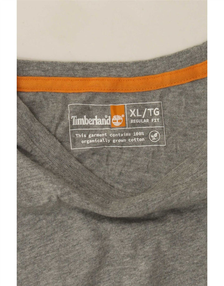 Camiseta masculina Timberland Regular Fit Graphic Top XL cinza