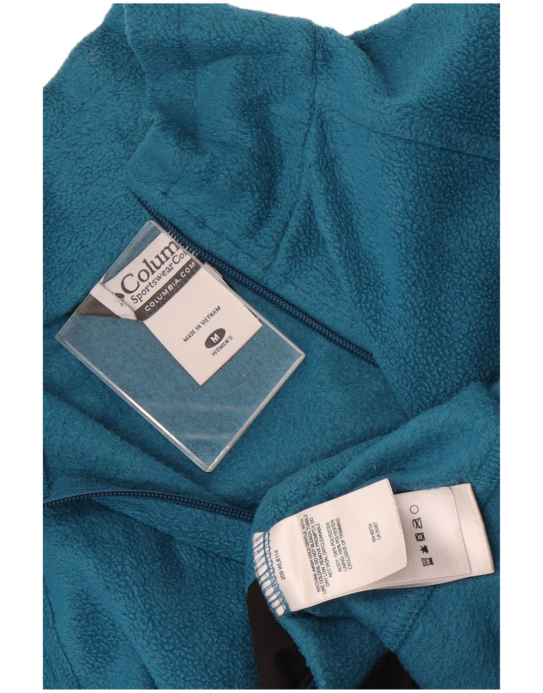 Jaqueta de lã feminina Columbia UK 14 poliéster azul médio