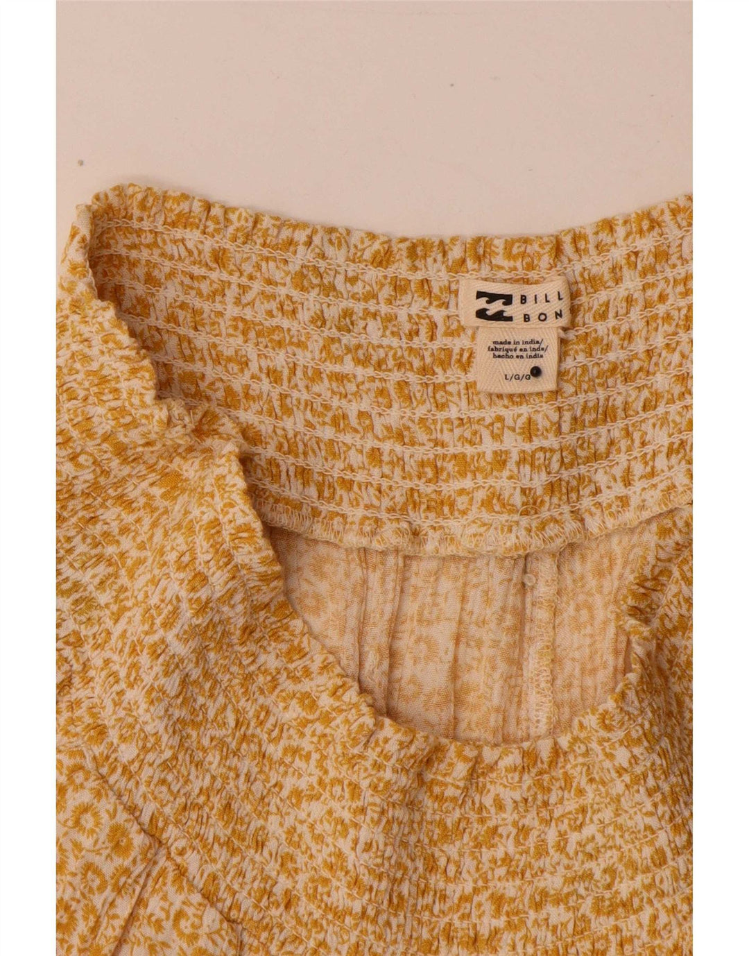 Calça quente feminina Billabong Pegged grande W32 amarelo floral