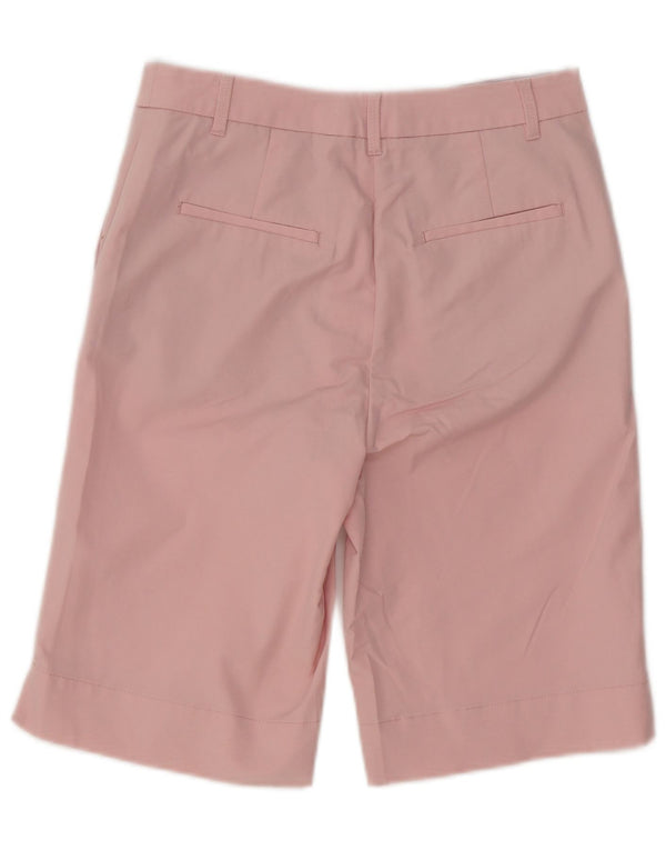 Shorts chino feminino Marks & Spencer Reino Unido 6 XS W26 algodão rosa