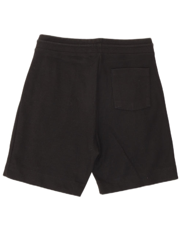 Zara Mens Sport Shorts Médio Algodão Preto