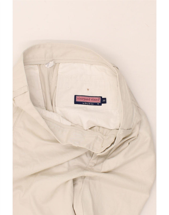 VINEYARD VINES Mens Chino Shorts W32 Large Grey Cotton Vintage Vineyard Vines and Second-Hand Vineyard Vines from Messina Hembry 