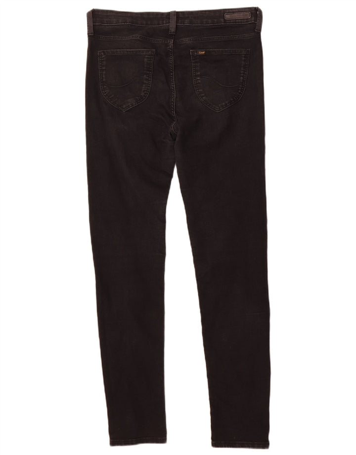 Lee Womens Scarlett Skinny Jeans W32 L29 Algodão Preto