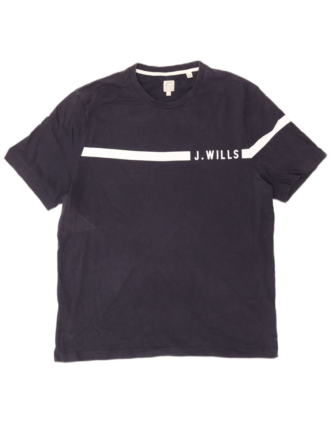 Camiseta masculina Jack Wills Top XL algodão azul marinho