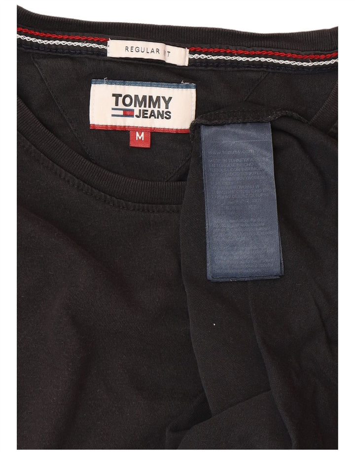 TOMMY HILFIGER Camiseta masculina regular fit top médio algodão preto