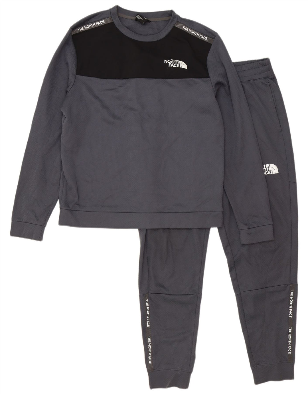 Fato de treino masculino The North Face Graphic Full cinza médio bloco colorido
