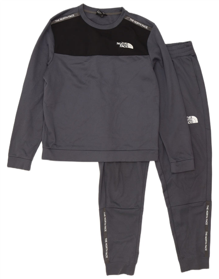 Fato de treino masculino The North Face Graphic Full cinza médio bloco colorido