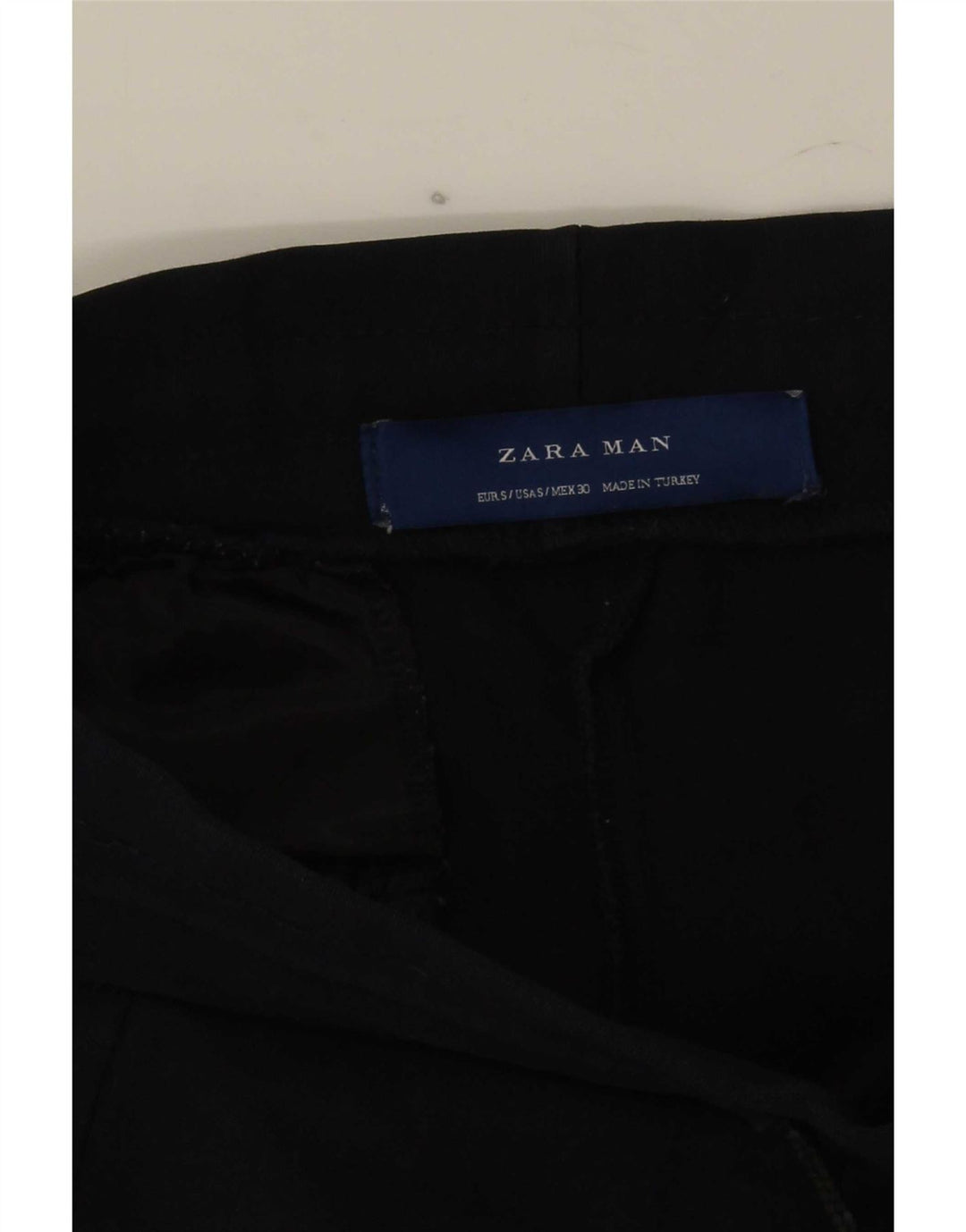 Calça de treino masculina Zara Joggers pequeno bloco colorido azul marinho