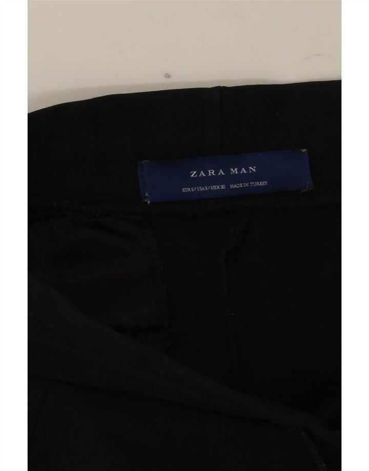 Calça de treino masculina Zara Joggers pequeno bloco colorido azul marinho