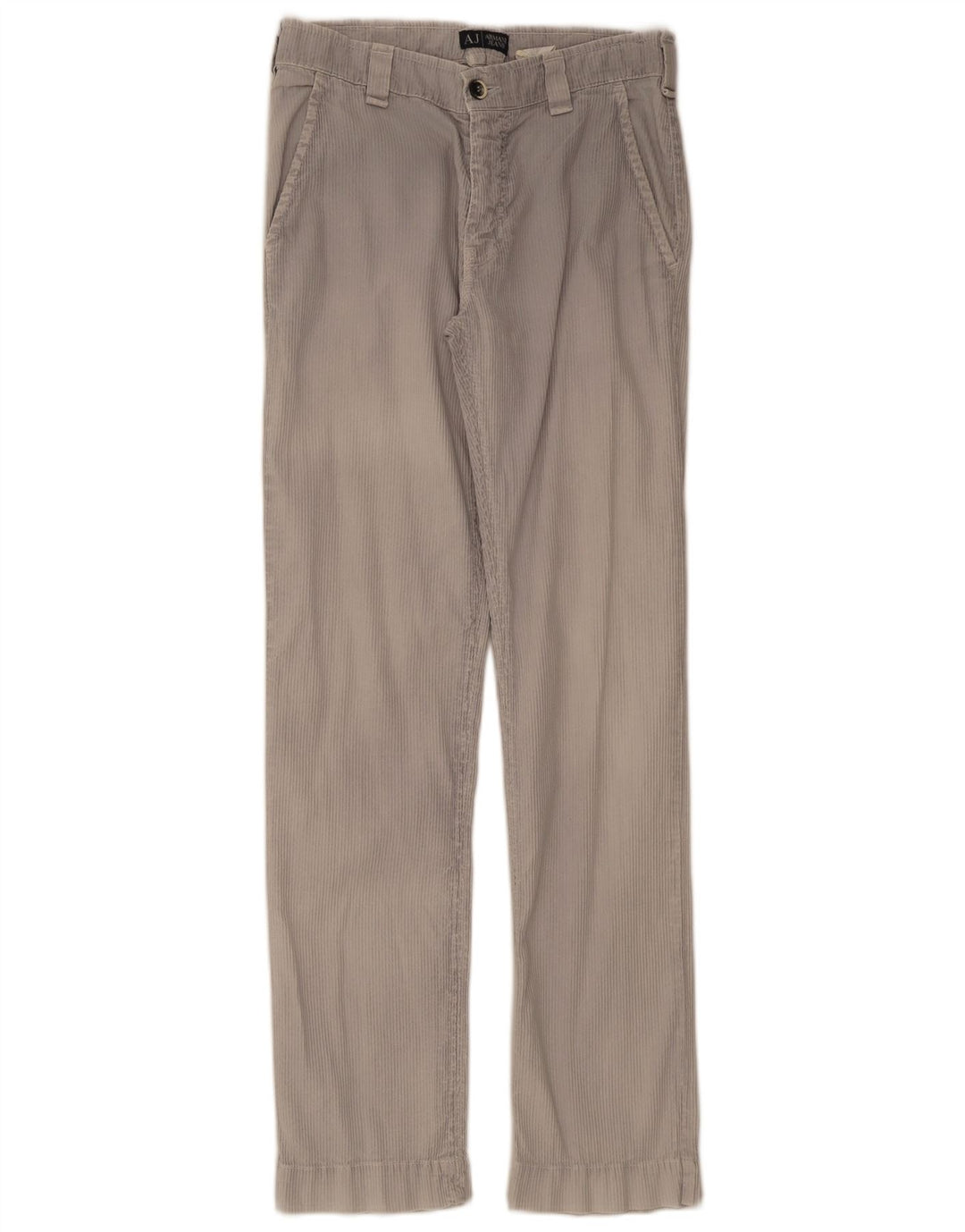 Calça Chino Reta Masculina Armani EU 46 Pequeno W30 L32 Cinza