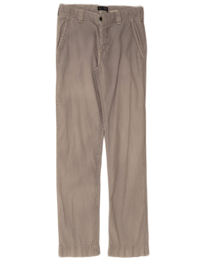 Calça Chino Reta Masculina Armani EU 46 Pequeno W30 L32 Cinza