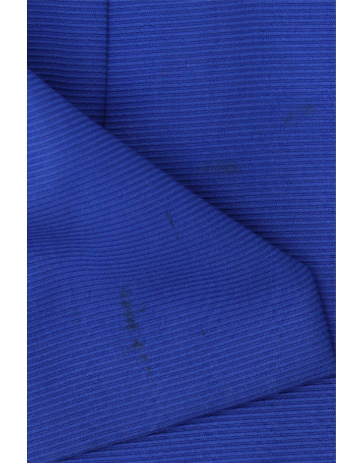 Jaqueta Blazer Feminina Vintage Longline 4 Botões Reino Unido 12 Azul Médio