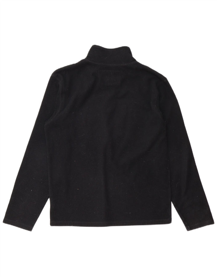 BILLABONG Suéter masculino de lã com zíper e gola pequena em poliéster preto