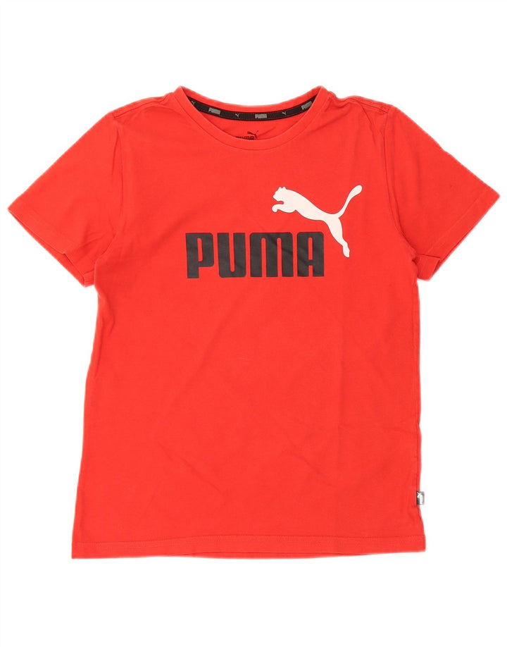 Camiseta feminina PUMA com estampa gráfica 11-12 anos vermelho