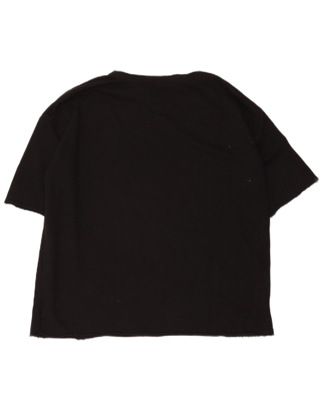 Zara Womens Trafaluc Camiseta gráfica oversized Top Reino Unido 14 Médio Preto
