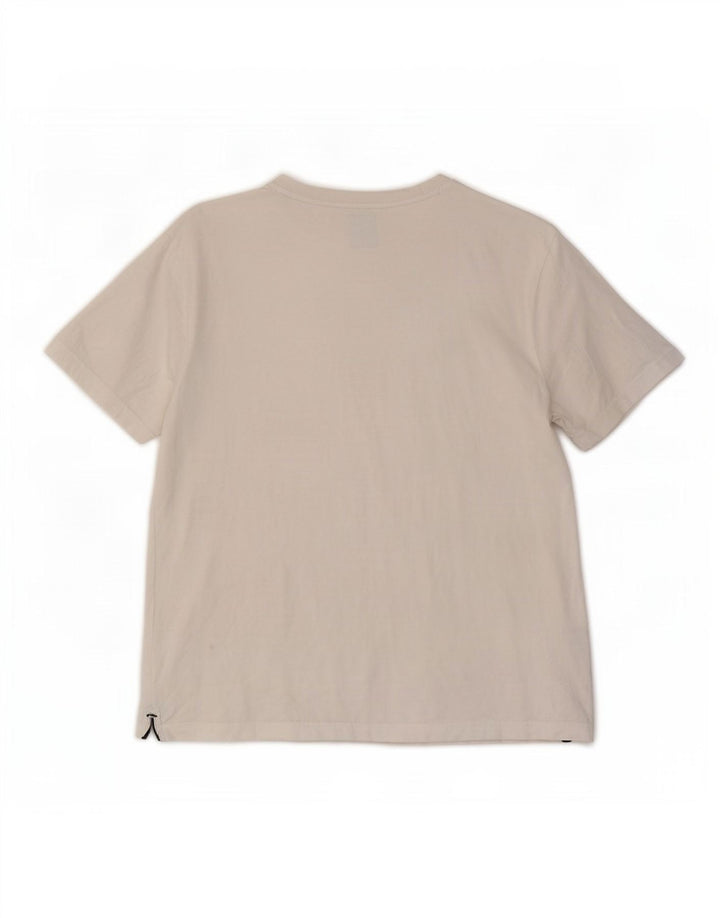 Camiseta masculina Crew Clothing Top médio algodão branco