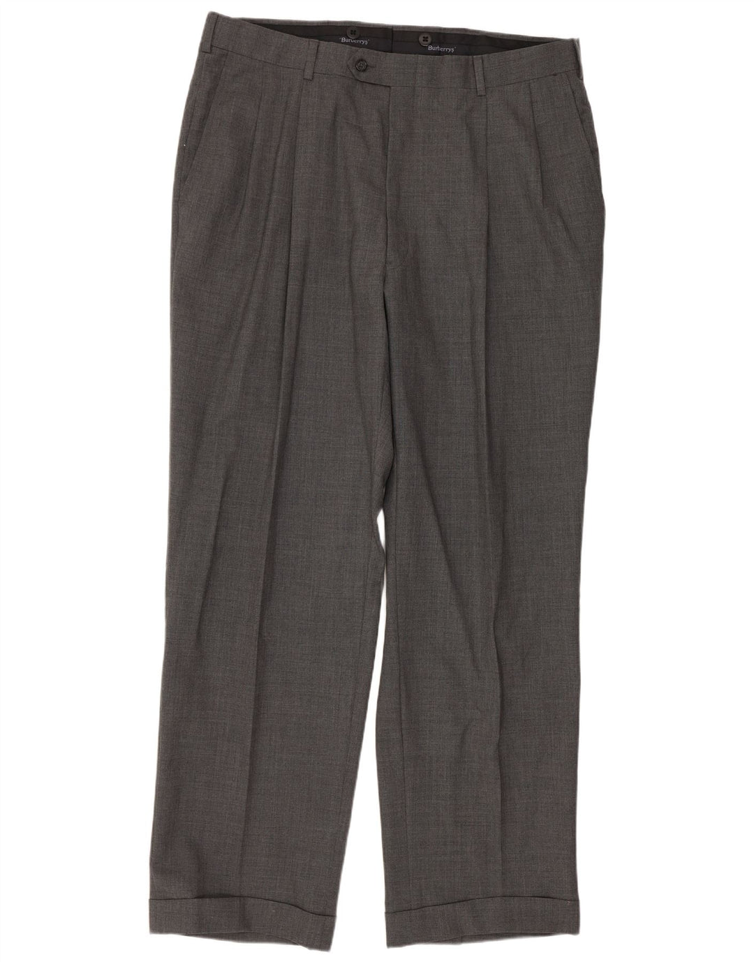 Calça masculina Burberrys Pegged Suit W36 L31 cinza