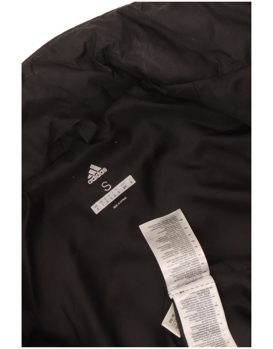Adidas Mens Jaqueta Acolchoada UK 36 Pequeno Poliéster Preto