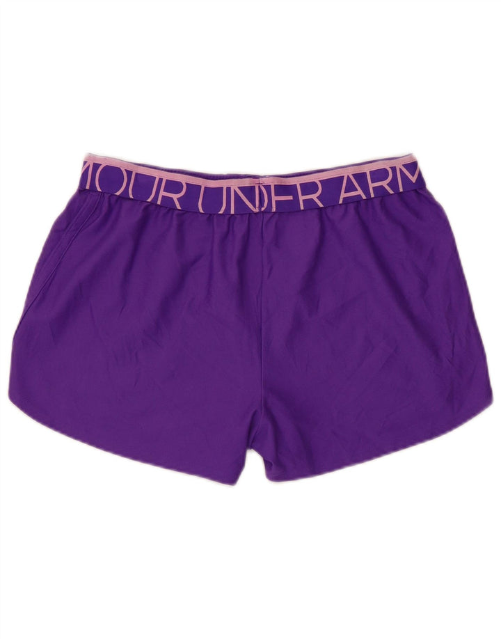 Under Armour Womens Graphic Regular Sport Shorts Pequeno Roxo