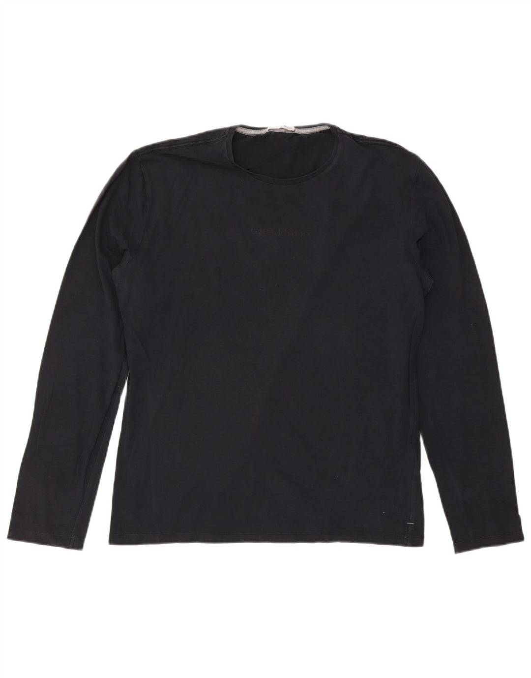 Top masculino Gas de manga comprida 2XL algodão azul marinho