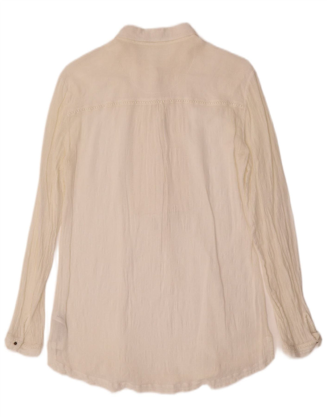 Pulôver feminino MASSIMO DUTTI Reino Unido 12 médio off white algodão