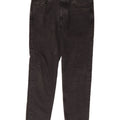 Calça jeans feminina Cos cintura média regular cônica W29 L30 algodão preto
