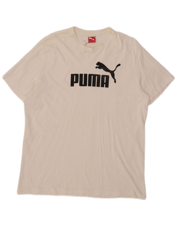 Camiseta gráfica masculina Puma Top 2XL branca
