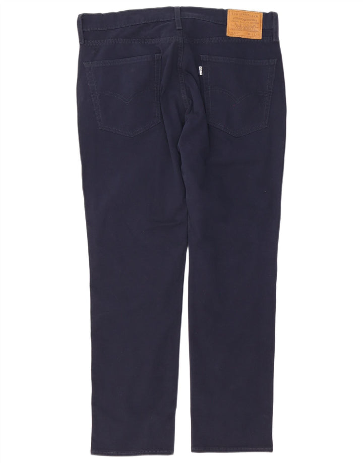 Levi's Masculino 511 Slim Jeans W36 L30 Azul Marinho Algodão