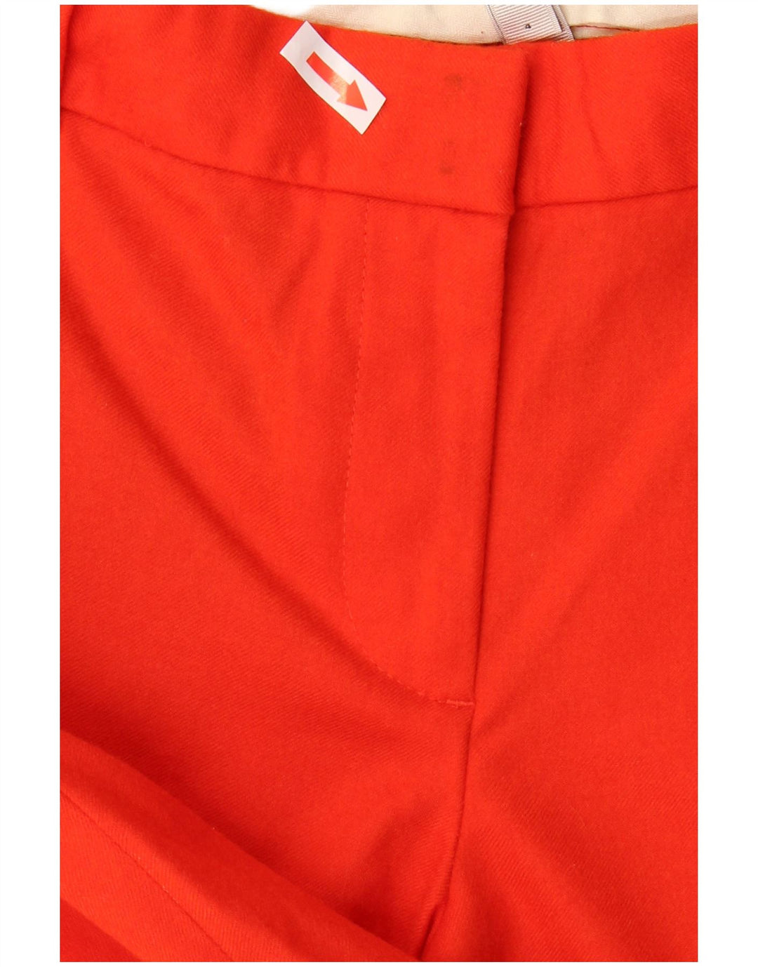 Calça capri feminina J. Crew US 4 pequena W32 L26 lã vermelha