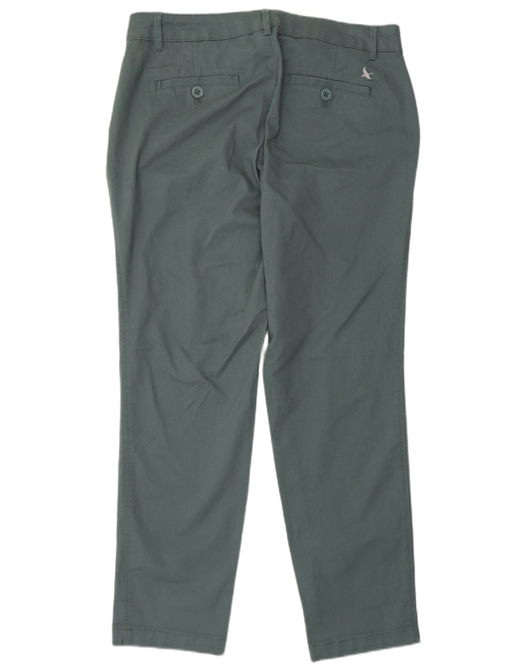EDDIE BAUER Calça Chino Feminina Slim EUA 6 Médio W32 L29 Algodão Verde